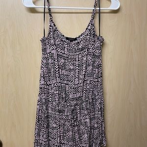 Pink patterned romper